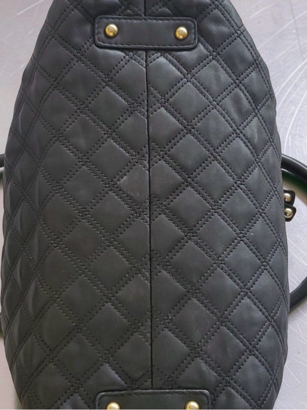Rare Marc Jacobs Stam Bag Vintage Quilted Leather Kiss Lock - Black - Picture 4 of 10